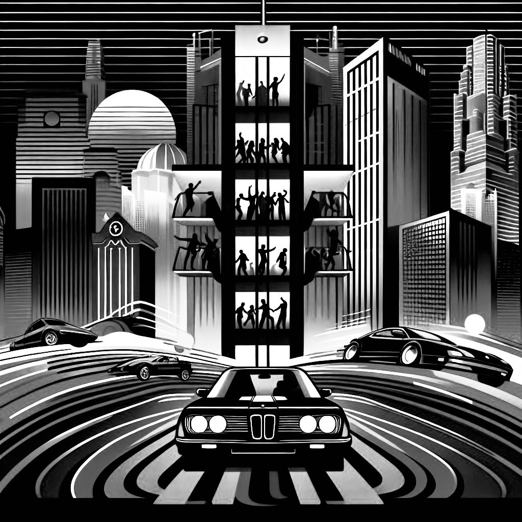 Elevator - 흑백 도시